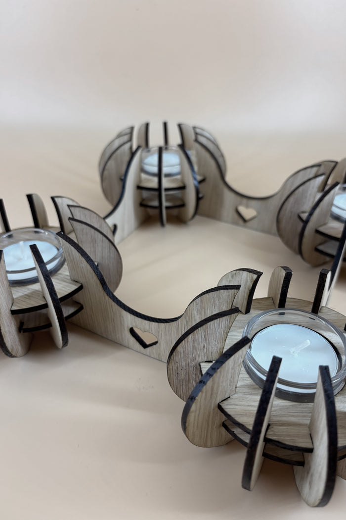 Adventsstage i egetræ