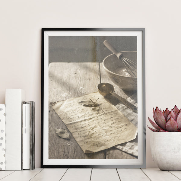 Plakat Gammel opskrift