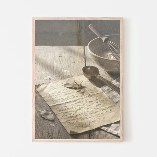 Plakat Gammel opskrift