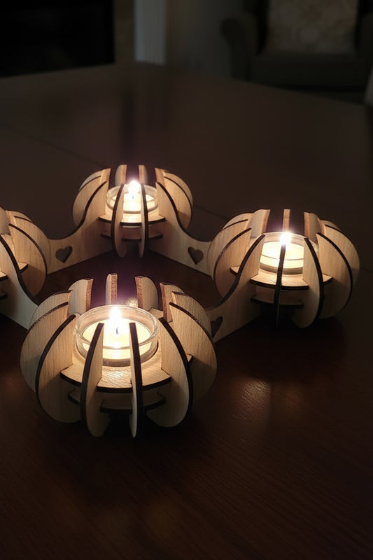 Adventsstage i egetræ