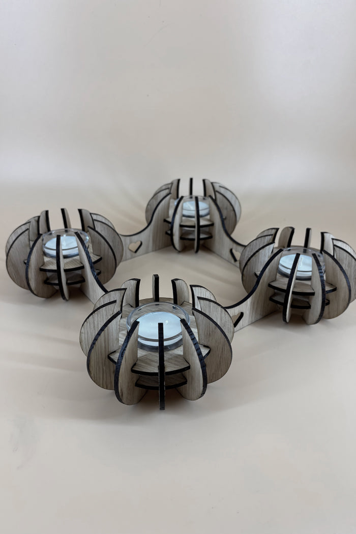 Adventsstage i egetræ