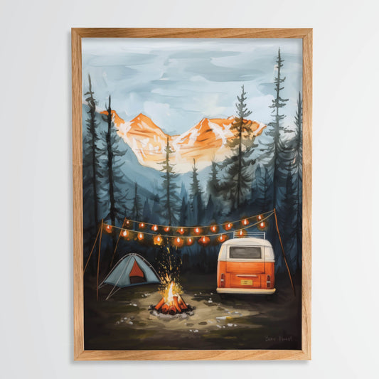Plakat - camping