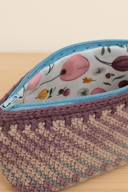 Kosmetikpung - håndlavet